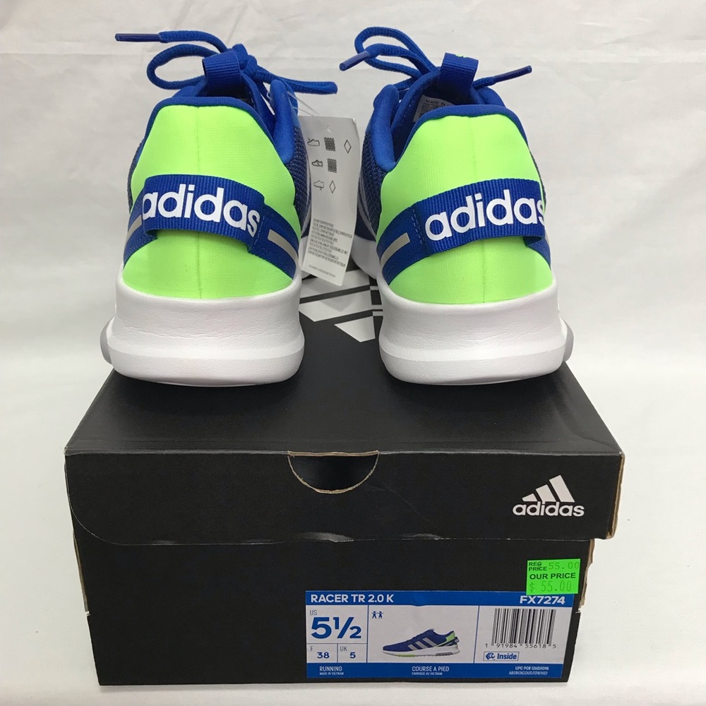 Adidas Sneakers Racer TR 2.0 Kids Size 5.5 New - Picture 4 of 9